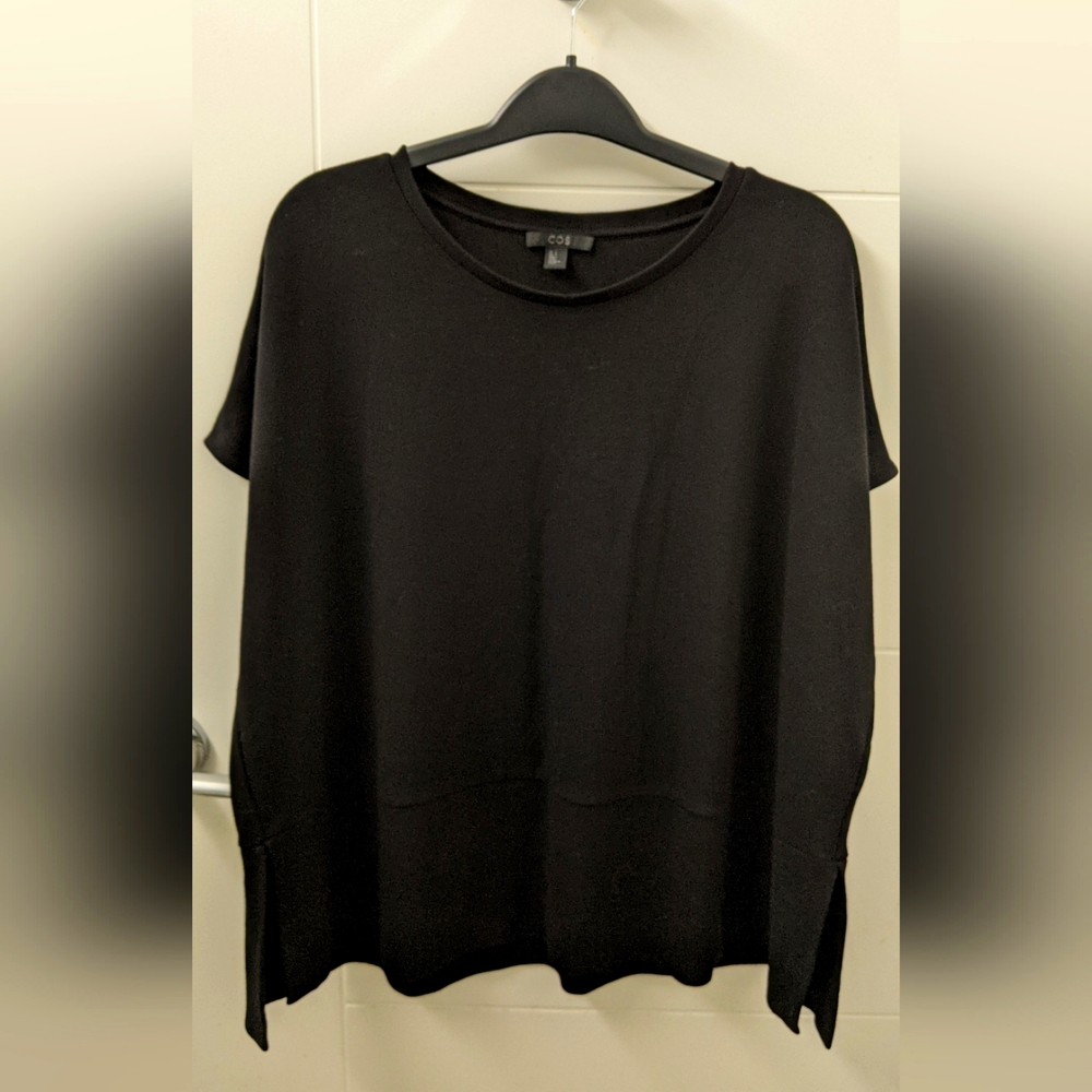 COS black blouse